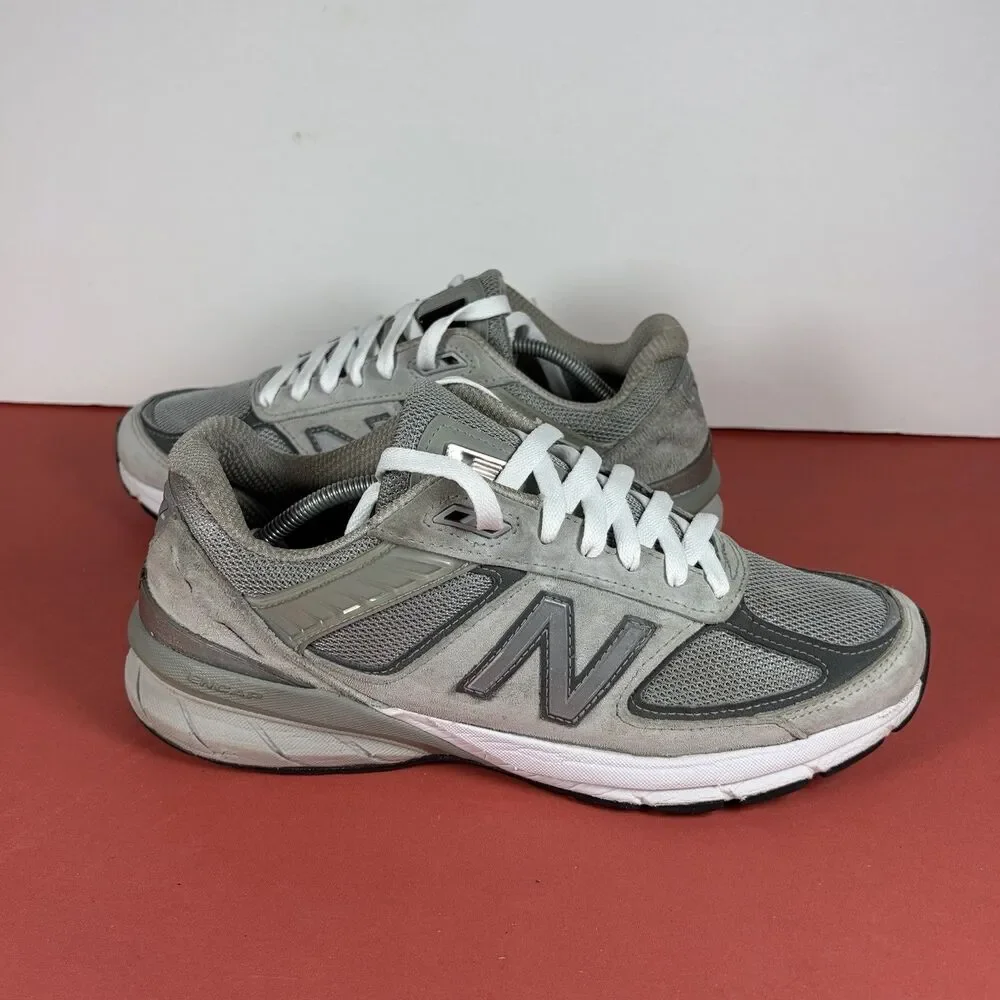 New Balance 990V5 Gray White Mens Size 9 Shoe Made in USA Castlerock